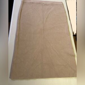 Old Navy Elegant Beige Ribbed Skirt